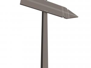 wooden sign Modelo 3D