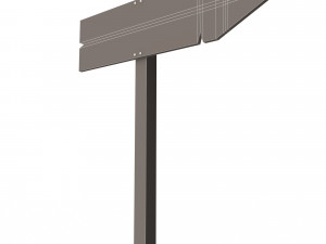 wooden sign Modelo 3D