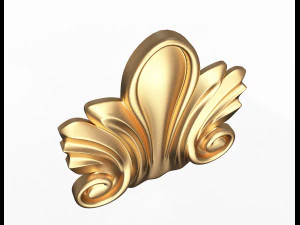 corbel carved 03 3D Model