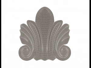 corbel carved 03 3D Model