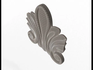corbel carved 03 3D Model