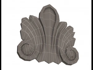 corbel carved 03 3D Model
