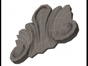 corbel carved 03 3D Model