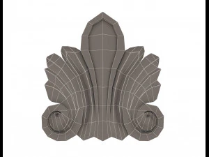 corbel carved 03 3D Model