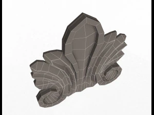 corbel carved 03 3D Model