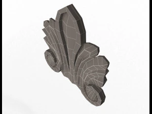 corbel carved 03 3D Model