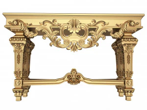 classic console table 01 3D Model