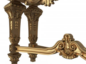 classic console table 01 3D Model