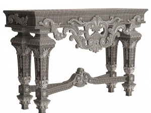 classic console table 01 3D Model