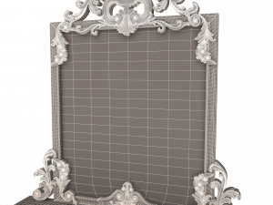 classic console table with mirror 01 Modèle 3D