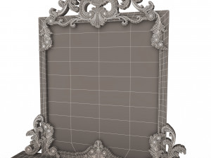 classic console table with mirror 01 Modèle 3D