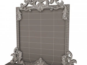 classic console table with mirror 01 3D Model