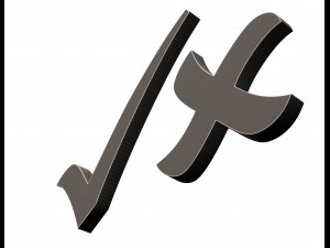 check mark and cross mark 3D Model