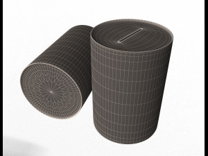 euro money box tin 3Dモデル