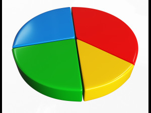 pie graph 3D Model