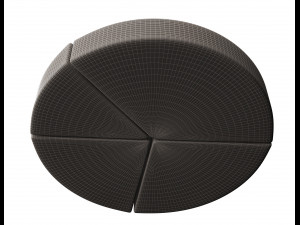 pie graph 3D Model