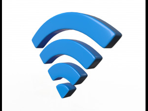 wifi symbol model Modello 3D