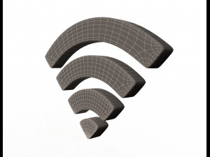 wifi symbol model Modello 3D