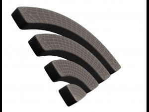 wifi symbol model Modello 3D
