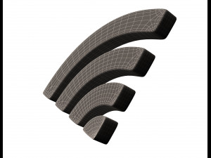 wifi symbol model Modello 3D