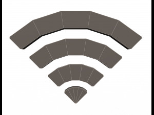 wifi symbol model Modello 3D