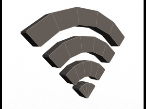 wifi symbol model Modello 3D