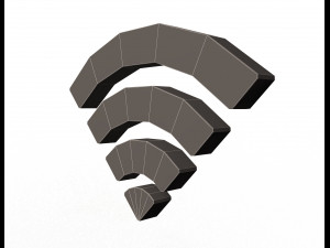 wifi symbol model Modello 3D