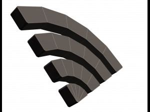 wifi symbol model Modello 3D