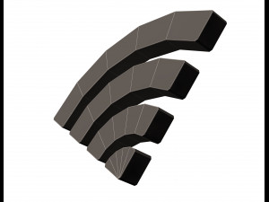 wifi symbol model Modello 3D