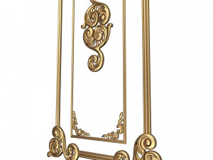 carved decoration panel 02 3D Model