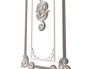 carved decoration panel 02 3D Model