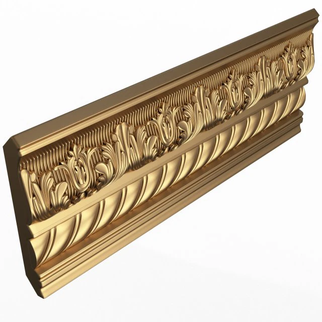 cornice decoration molding 02 3D Model .c4d .max .obj .3ds .fbx .stl .blend 