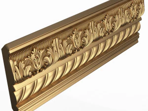 Карниз декоративный молдинг 02 3D Модель