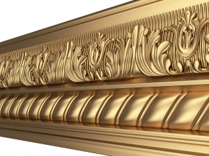 cornice decoration molding 02 3D Model