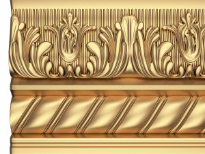 cornice decoration molding 02 3D मॉडल