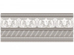 cornice decoration molding 02 3D Model