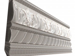 cornice decoration molding 02 3D Model
