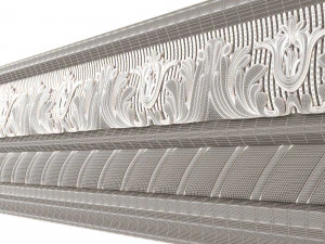 cornice decoration molding 02 3D Model