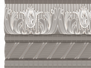 cornice decoration molding 02 3D मॉडल