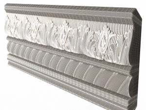 cornice decoration molding 02 3D Model