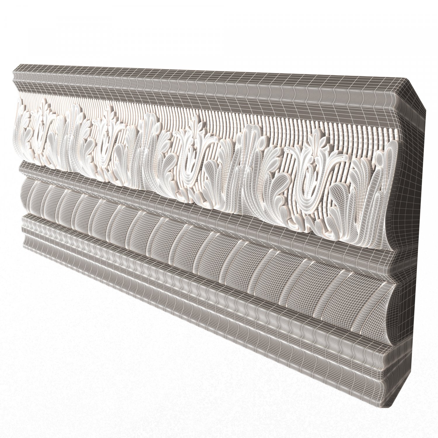 cornice decoration molding 02 3D Model in Decoration 3DExport