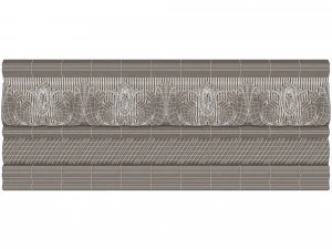 cornice decoration molding 02 3D Model