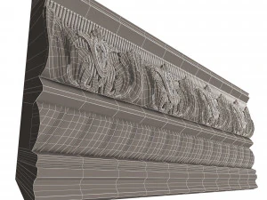 cornice decoration molding 02 3D Model