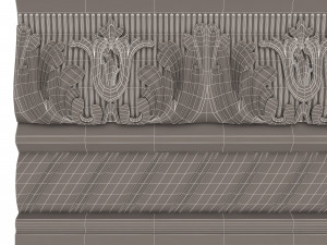 cornice decoration molding 02 3D मॉडल