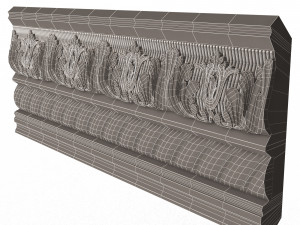 cornice decoration molding 02 3D मॉडल