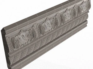 cornice decoration molding 02 3D Model