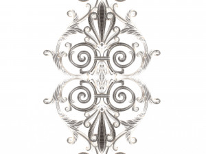 carved decoration panel for cnc 02 3D Model