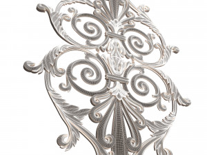 carved decoration panel for cnc 02 3D Model