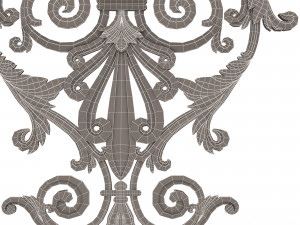 carved decoration panel for cnc 02 3D Model