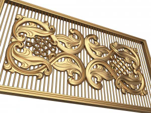lattice carved panel for cnc 3D Model